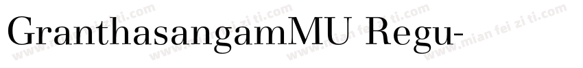 GranthasangamMU Regu字体转换